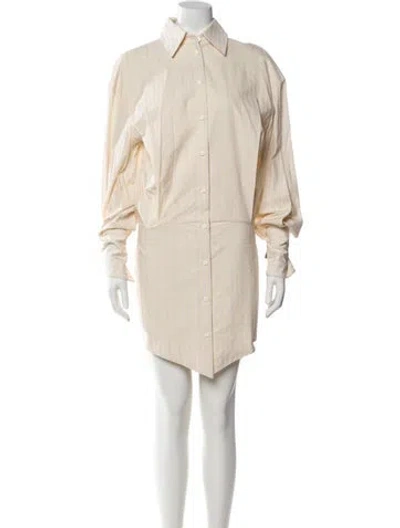 Pre-owned Attico Knee-length Dress In Neutral