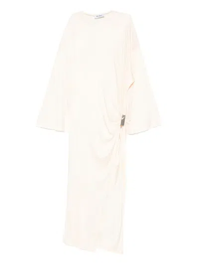 Attico Knot-detail Midi Dress In Pink