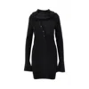 Attico Knee Length Dress Featuring Button Detailing