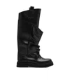 Attico 35mm Passeggiata Leather Knee-high Boots In Black