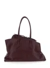 Attico The  Women 'la Passeggiata' Bordeaux Shoulder Bag With Two Top Handles In Leather Woman
