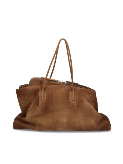 Attico 'la Passeggiata' Large Shoulder Bag In Green