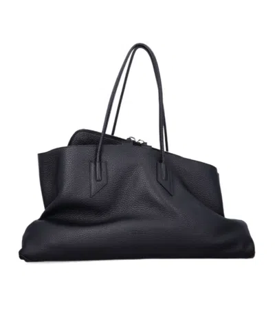 Attico La Passeggiata Large Tote With Double Handles In Black