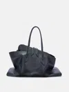 Attico Top Handle "la Passeggiata Large" Black In Black