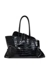 Attico 'la Passeggiata Medium' Black Tote Bag The  In Black
