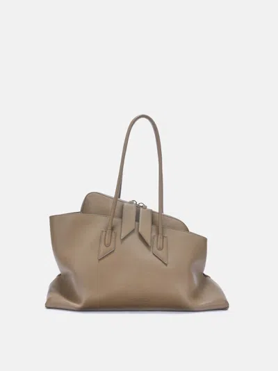 Attico ''la Passeggiata Medium'' Camel Top Handle