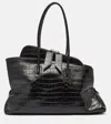 Attico Medium La Passeggiata Embossed Bag In Black