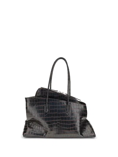 Attico La Passeggiata Medium Shoulder Bag In Black
