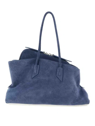 Attico La Passeggiata Medium Shoulder Bag In Blue