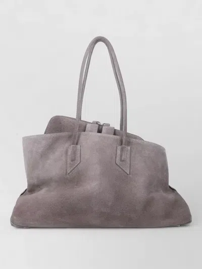 Attico La Passeggiata Medium Suede Top Handle Tote