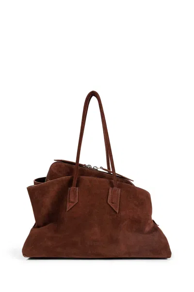 Attico La Passeggiata Medium Top Handle Bag In Brown