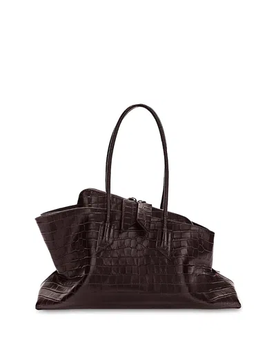 Attico La Passeggiata Medium Top Handle Bag In Brown