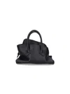 Attico Mini Bag With Structured Shape And Handles In Black