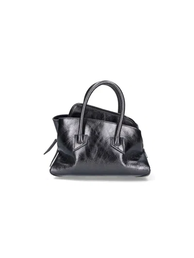 Attico "la Passeggiata" Mini Bag In Gray