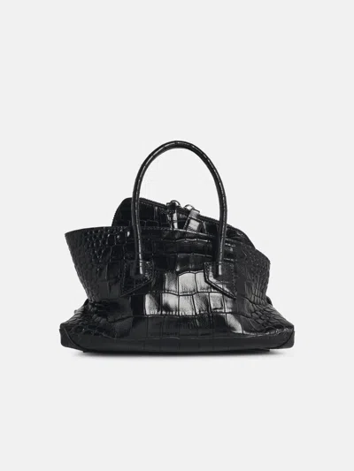 Attico 'la Passeggiata' Mini Bag In Black Leather