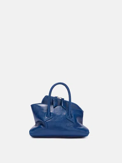 Attico ''la Passeggiata Mini'' Blue Top Handle
