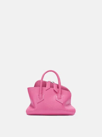 Attico ''la Passeggiata Mini'' Fuchsia Top Handle In Pink