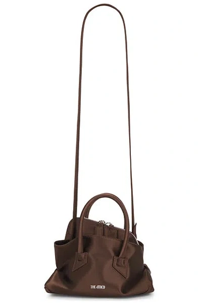 Attico La Passeggiata Mini Top Handle Bag In Brown