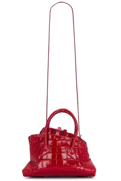 Attico La Passeggiata Mini Top Handle Bag In Red