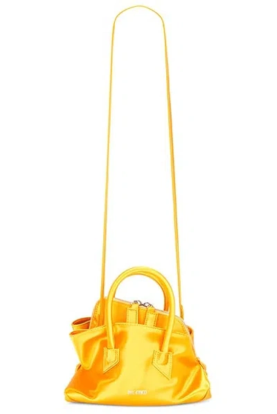Attico La Passeggiata Mini Top Handle Bag In Gold