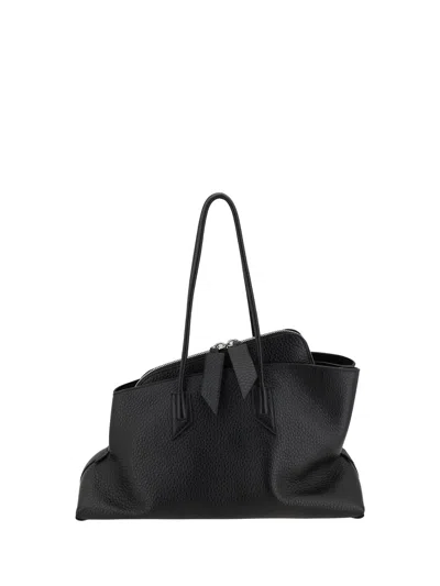 Attico La Passeggiata Shoulder Bag In Black