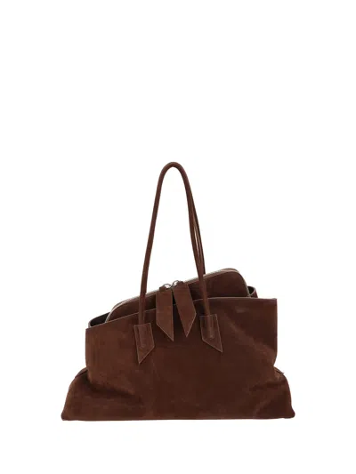 Attico La Passeggiata Shoulder Bag In Brown