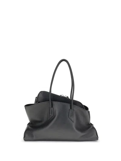 Attico La Passeggiata Shoulder Bag In Black