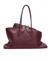 Attico Maroon La Passeggiata Medium Tote In Red