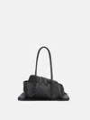 Attico La Passeggiata Small Shoulder Bag In Black