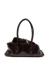 Attico 'la Passeggiata Small' Chocolate Shoulder Bag The  In Brown