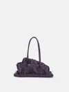 Attico ''la Passeggiata Small'' Dark Violet Top Handle In Dark Violet