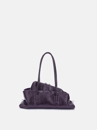 Attico ''la Passeggiata Small'' Dark Violet Top Handle