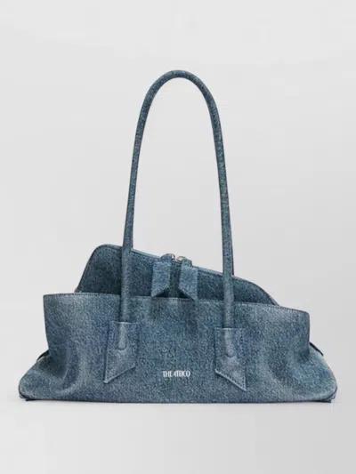 Attico La Passeggiata Small Denim Shoulder Bag Top