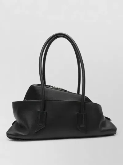 Attico La Passeggiata Small Double Handle Tote Bag In Black