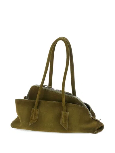 ATTICO 'LA PASSEGGIATA SMALL' KHAKI SHOULDER BAG THE ATTICO