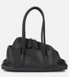 Attico Small La Passeggiata Leather Bag In Black