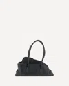 Attico La Passeggiata Small Shoulder Bag In Black