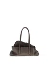 Attico La Passeggiata Small Shoulder Bag In Brown
