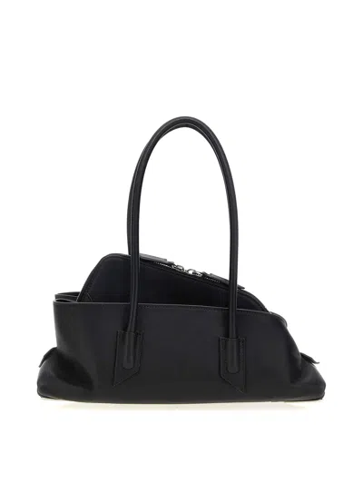 Attico La Passeggiata Small Shoulder Bag In Black