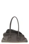 Attico 'la Passeggiata Small' Shoulder Bag In Gray