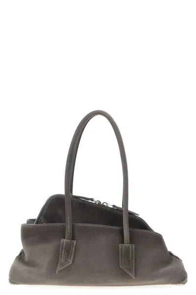 Attico 'la Passeggiata Small' Shoulder Bag In Gray