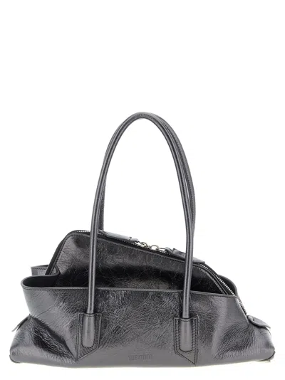 Attico La Passeggiata Small Shoulder Bag In Gray