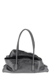 Attico 'la Passeggiata Small' Shoulder Bag In Gray