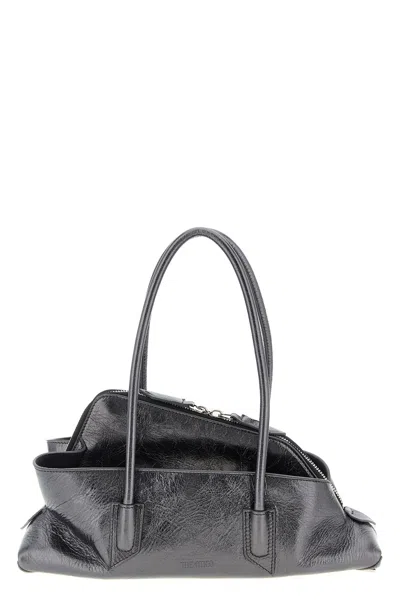 Attico 'la Passeggiata Small' Shoulder Bag In Gray
