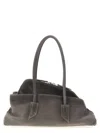 Attico Small Leather Shoulder Bag With Suede Finish