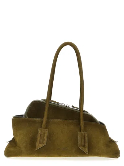 Attico La Passeggiata Small Shoulder Bags Green In Black