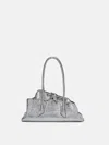Attico Top Handle ''la Passeggiata Small'' Silver In Silver