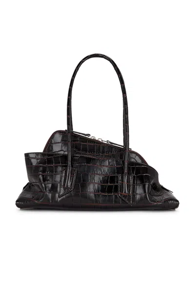 Attico La Passeggiata Small Top Handle Bag In Brown