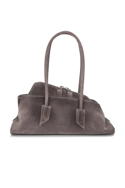 Attico La Passeggiata Small Top Handle Bag In Gray