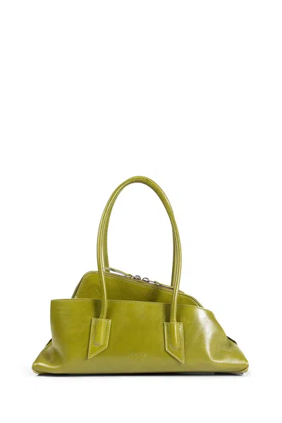 Attico La Passeggiata Small Top Handle Bag In Green
